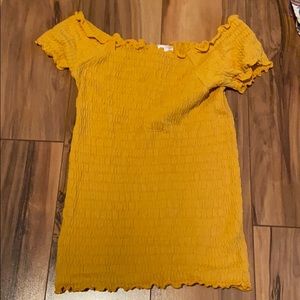 Off the shoulder shirt